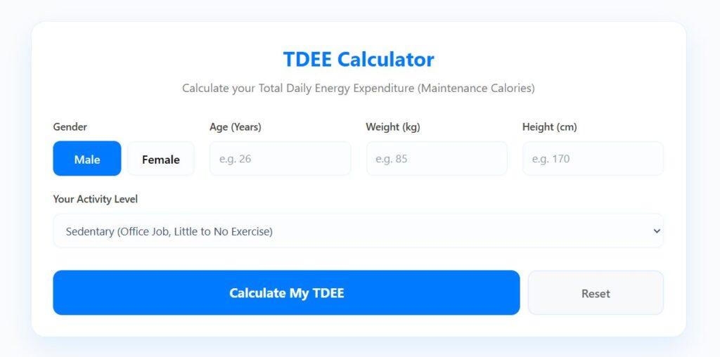 TDEE Calculator